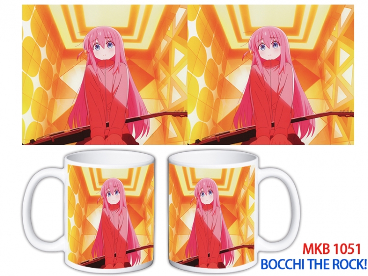 Bocchi the Rock Anime color printing ceramic mug cup price for 5 pcs MKB-1051