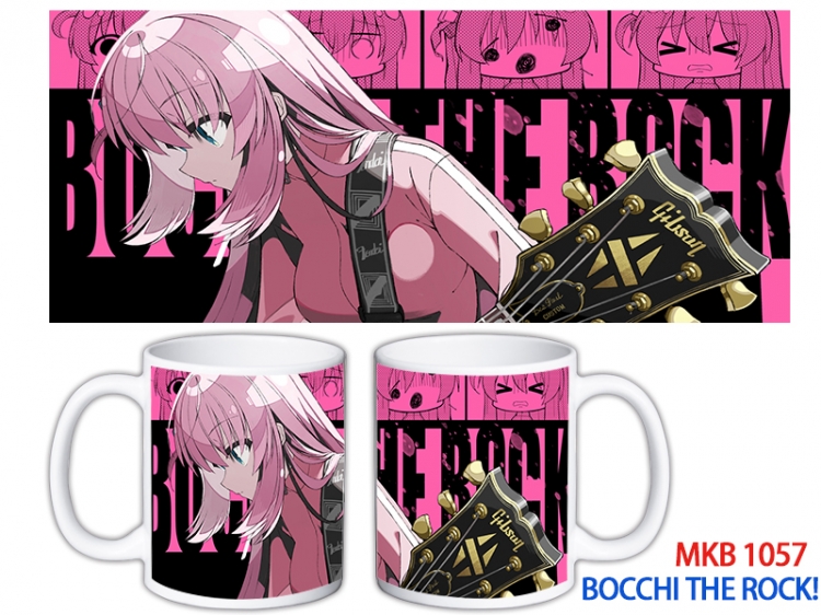 Bocchi the Rock Anime color printing ceramic mug cup price for 5 pcs MKB-1057