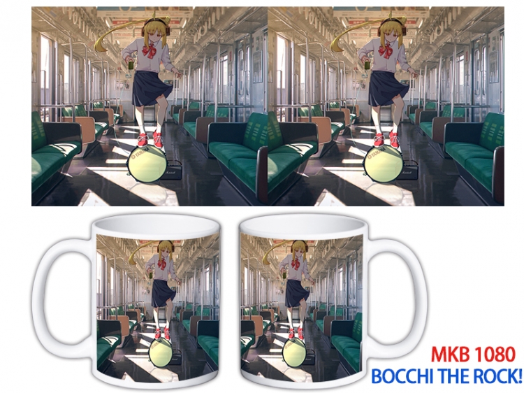 Bocchi the Rock Anime color printing ceramic mug cup price for 5 pcs  MKB-1080