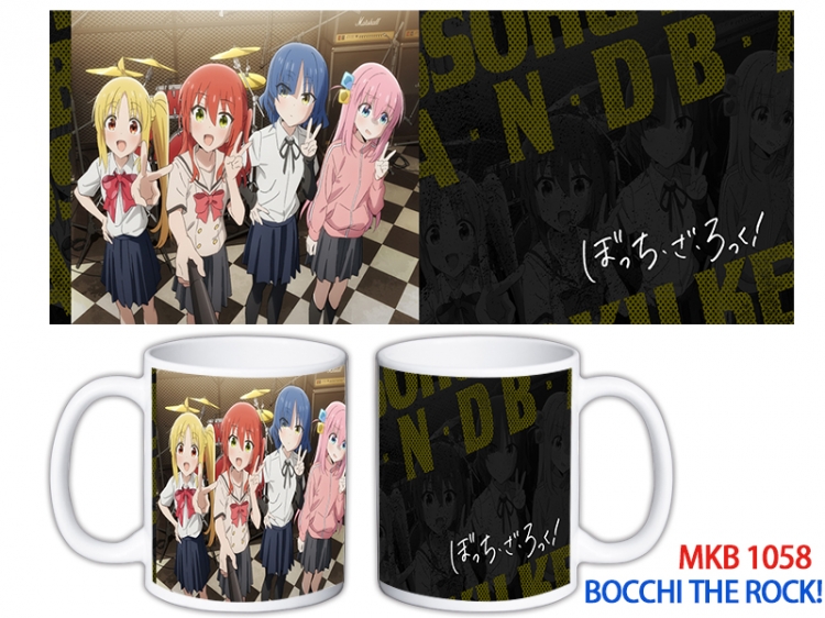 Bocchi the Rock Anime color printing ceramic mug cup price for 5 pcs MKB-1058