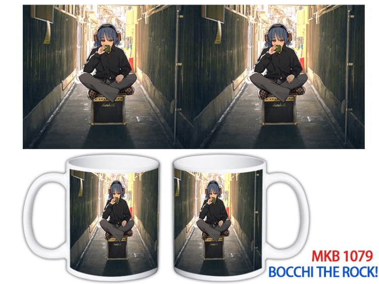 Bocchi the Rock Anime color printing ceramic mug cup price for 5 pcs MKB-1079
