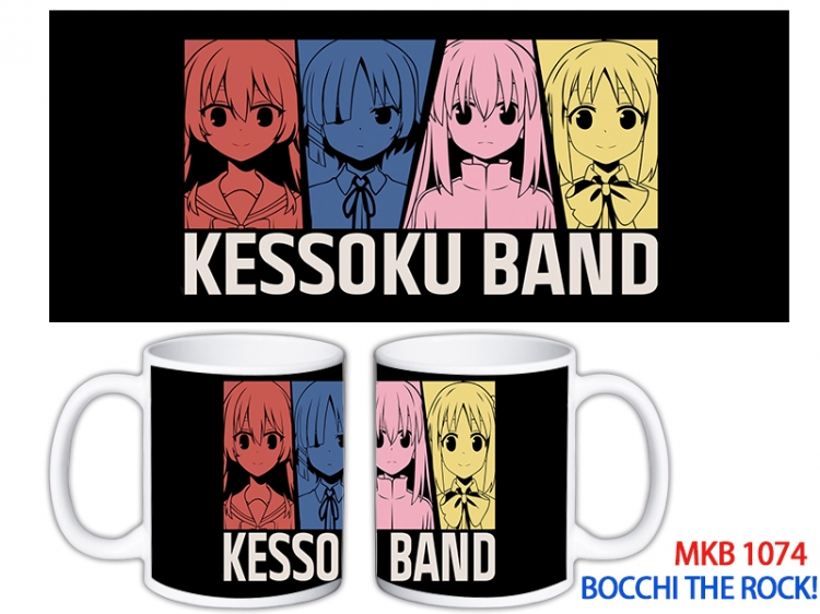 Bocchi the Rock Anime color printing ceramic mug cup price for 5 pcs MKB-1074