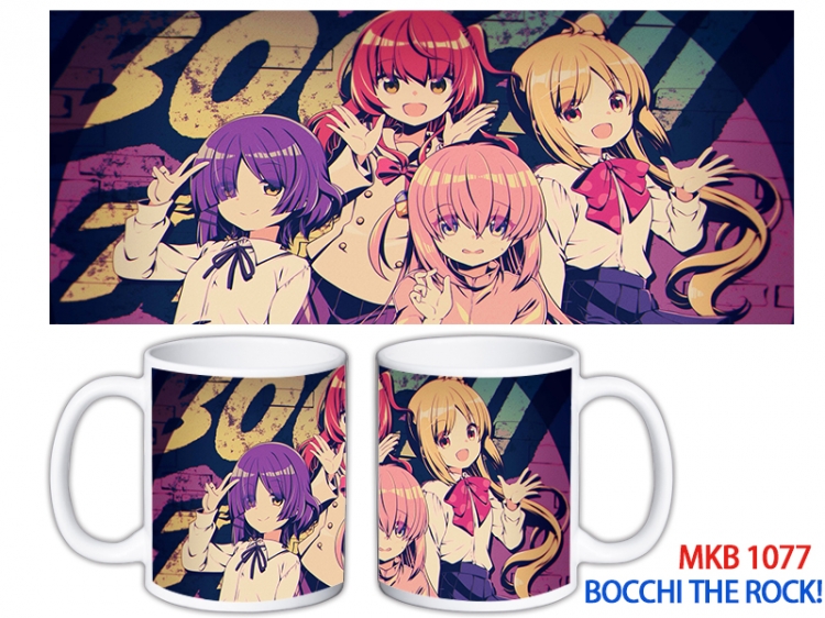 Bocchi the Rock Anime color printing ceramic mug cup price for 5 pcs MKB-1077