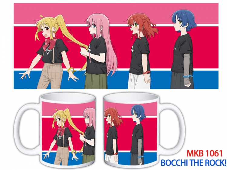 Bocchi the Rock Anime color printing ceramic mug cup price for 5 pcs MKB-1061