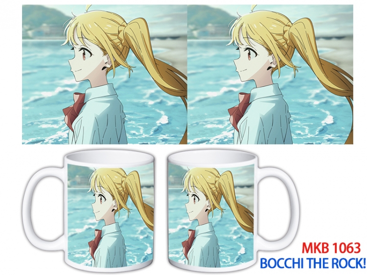Bocchi the Rock Anime color printing ceramic mug cup price for 5 pcs MKB-1063