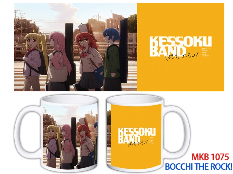 Bocchi the Rock Anime color printing ceramic mug cup price for 5 pcs  MKB-1075