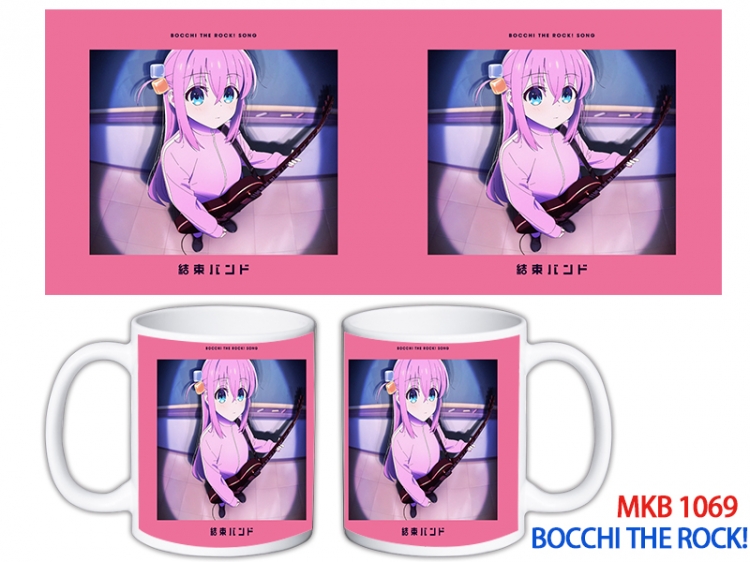 Bocchi the Rock Anime color printing ceramic mug cup price for 5 pcs MKB-1069