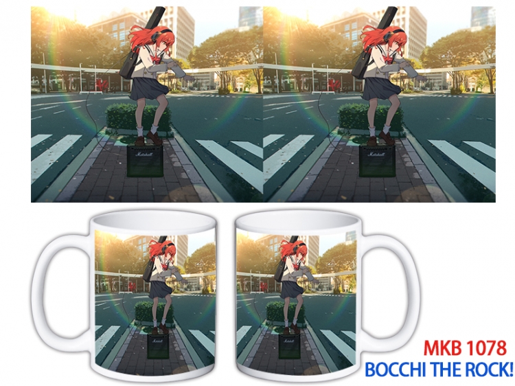 Bocchi the Rock Anime color printing ceramic mug cup price for 5 pcs MKB-1078