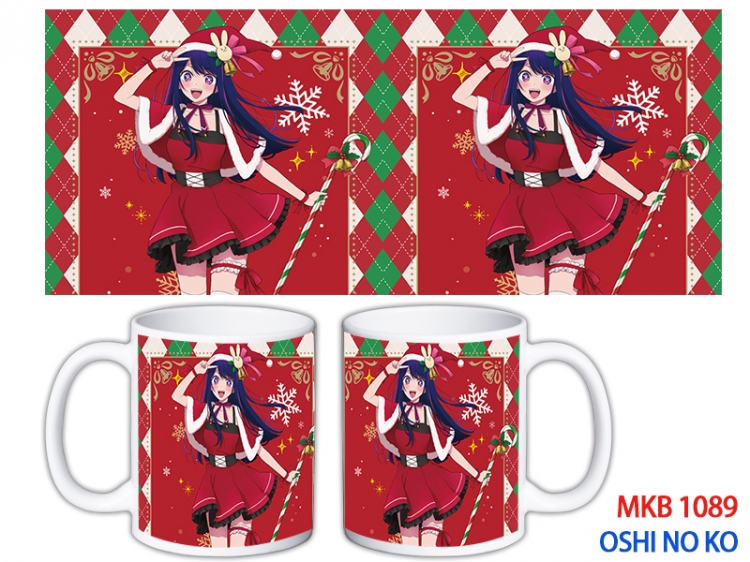 Oshi no ko Anime color printing ceramic mug cup price for 5 pcs MKB-1089