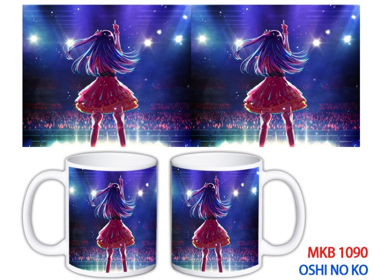 Oshi no ko Anime color printing ceramic mug cup price for 5 pcs  MKB-1090