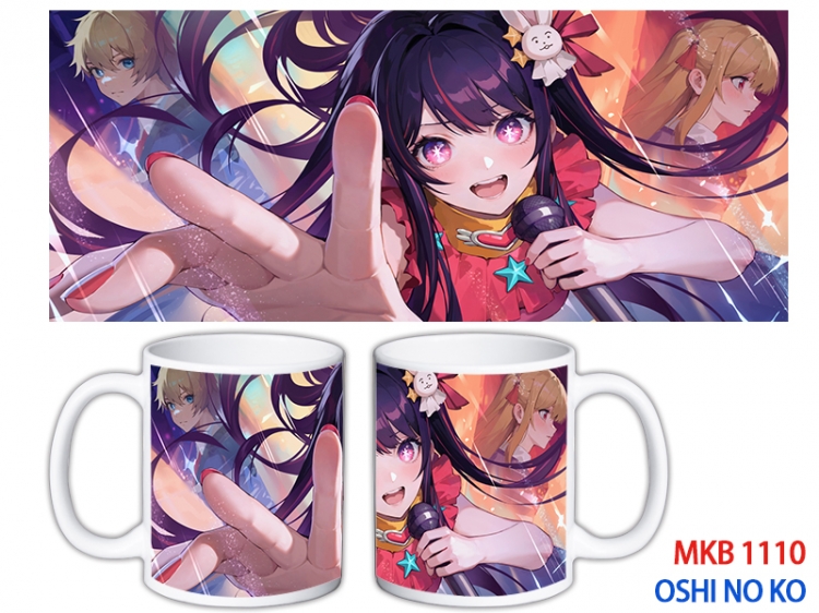Oshi no ko Anime color printing ceramic mug cup price for 5 pcs  MKB-1110