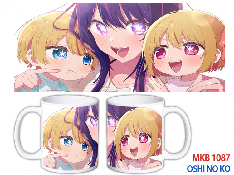 Oshi no ko Anime color printing ceramic mug cup price for 5 pcs  MKB-1087