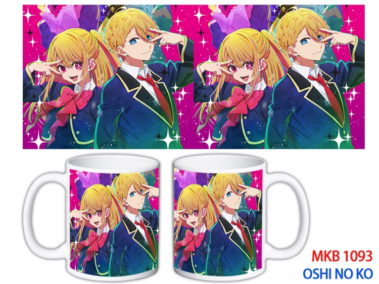 Oshi no ko Anime color printing ceramic mug cup price for 5 pcs MKB-1093