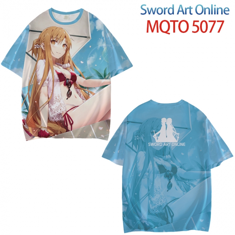 Sword Art Online Full color printed short sleeve T-shirt from XXS to 4XL  MQTO 5077