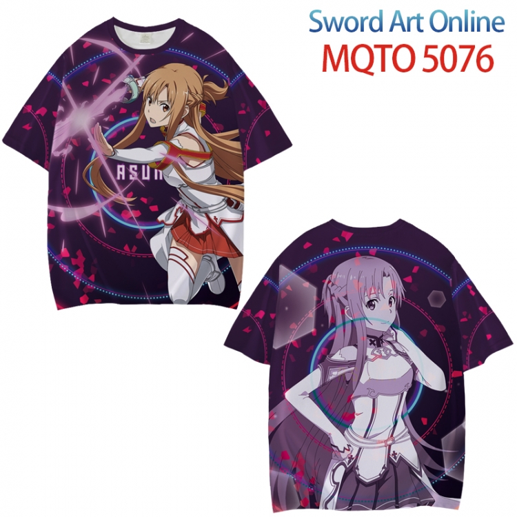 Sword Art Online Full color printed short sleeve T-shirt from XXS to 4XL MQTO 5076