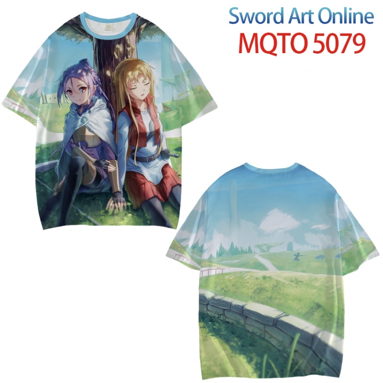 Sword Art Online Full color printed short sleeve T-shirt from XXS to 4XL MQTO 5079