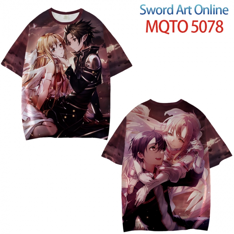 Sword Art Online Full color printed short sleeve T-shirt from XXS to 4XL MQTO 5078