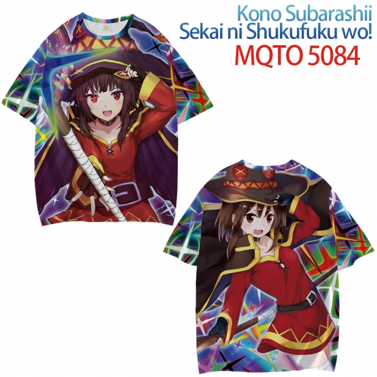 Kono Subarashii Sekai ni Shukufuku wo! Full color printed short sleeve T-shirt from XXS to 4XL