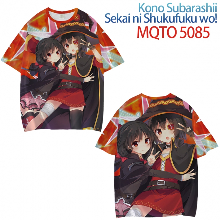 Kono Subarashii Sekai ni Shukufuku wo! Full color printed short sleeve T-shirt from XXS to 4XL