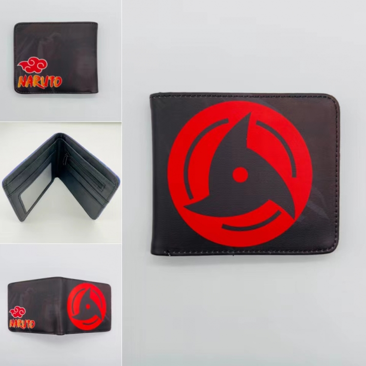 Naruto Full color  Two fold short card case wallet 11X9.5CM 2301