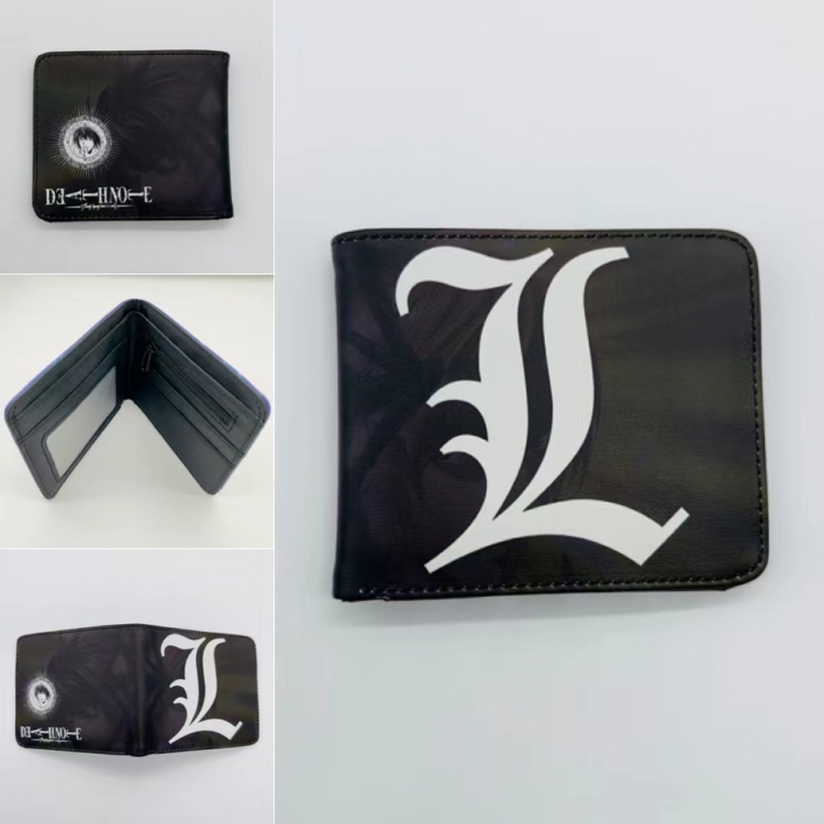 Death note Full color  Two fold short card case wallet 11X9.5CM 2139