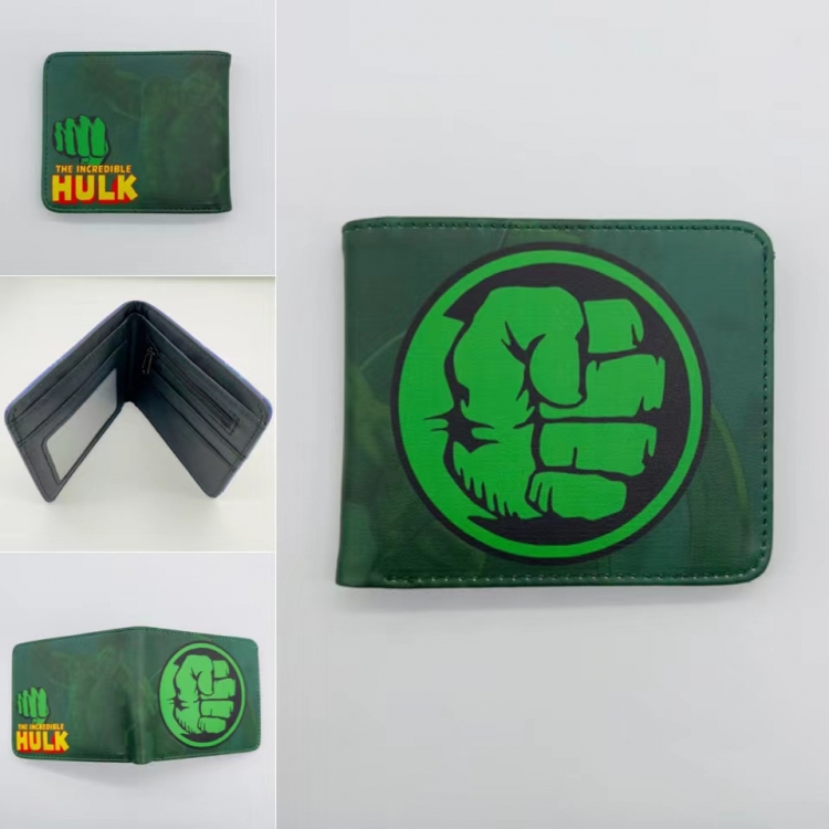 Hulk Movie Full color  Two fold short card case wallet 11X9.5CM 2241