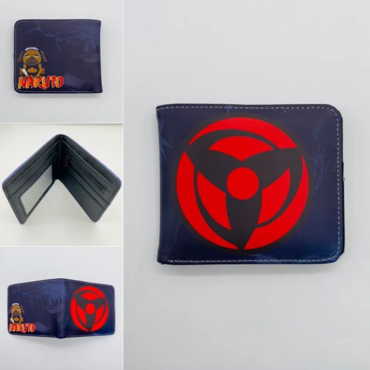 Naruto Full color  Two fold short card case wallet 11X9.5CM 2304