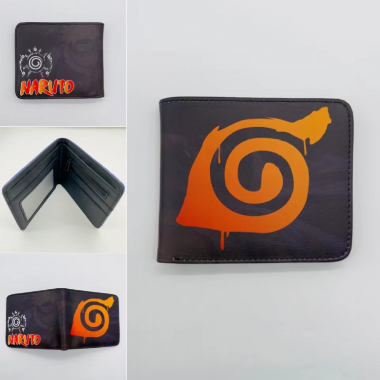 Naruto Full color  Two fold short card case wallet 11X9.5CM 2229