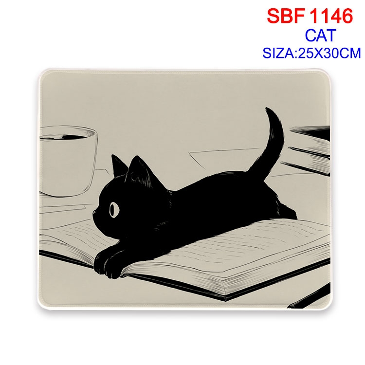 Cat Anime peripheral edge lock mouse pad 25X30cm SBF-1146-2