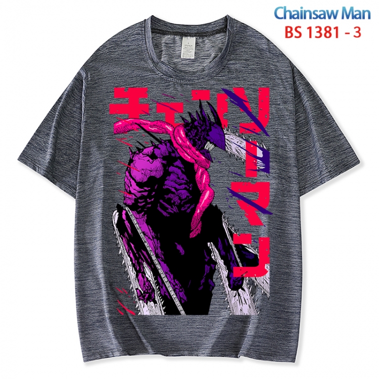 Chainsaw man  ice silk cotton loose and comfortable T-shirt from XS to 5XL  BS 1381 3