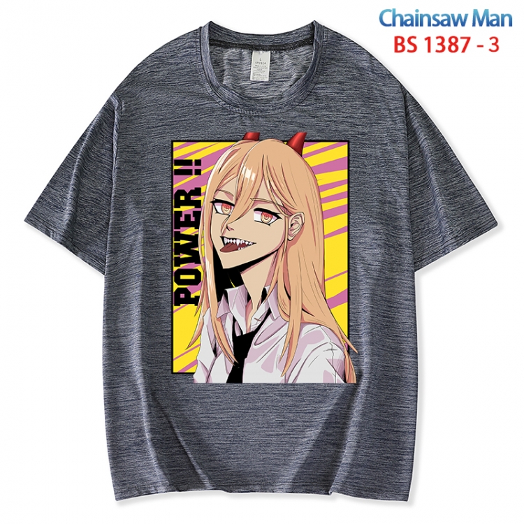 Chainsaw man  ice silk cotton loose and comfortable T-shirt from XS to 5XL  BS 1387 3