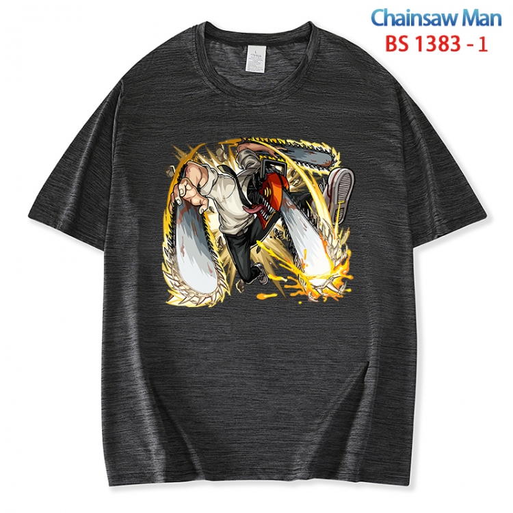 Chainsaw man  ice silk cotton loose and comfortable T-shirt from XS to 5XL  BS 1383 1