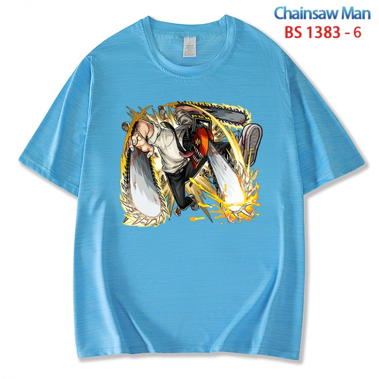 Chainsaw man  ice silk cotton loose and comfortable T-shirt from XS to 5XL  BS 1383 6