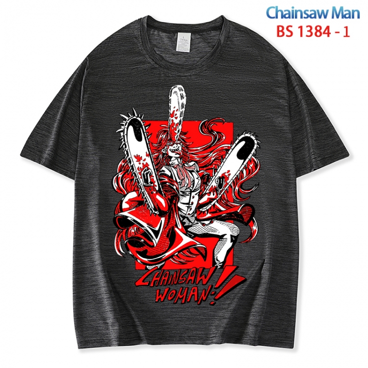 Chainsaw man  ice silk cotton loose and comfortable T-shirt from XS to 5XL BS 1384 1