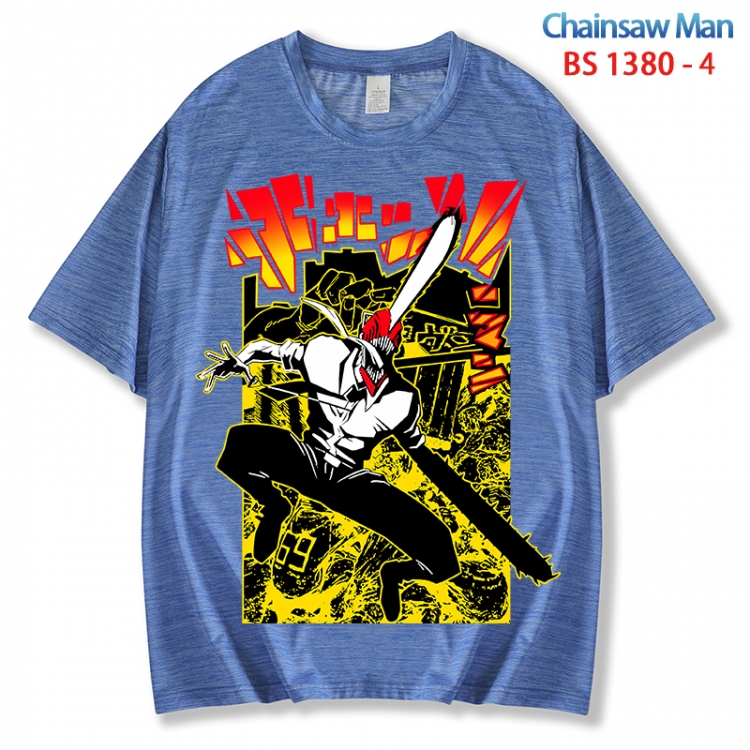 Chainsaw man  ice silk cotton loose and comfortable T-shirt from XS to 5XL BS 1380 4