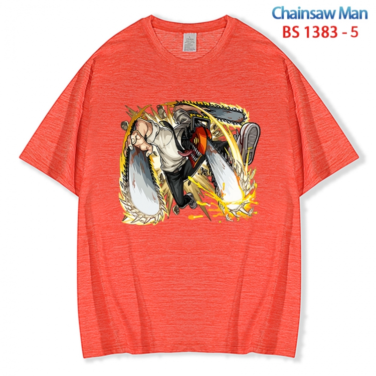 Chainsaw man  ice silk cotton loose and comfortable T-shirt from XS to 5XL BS 1383 5