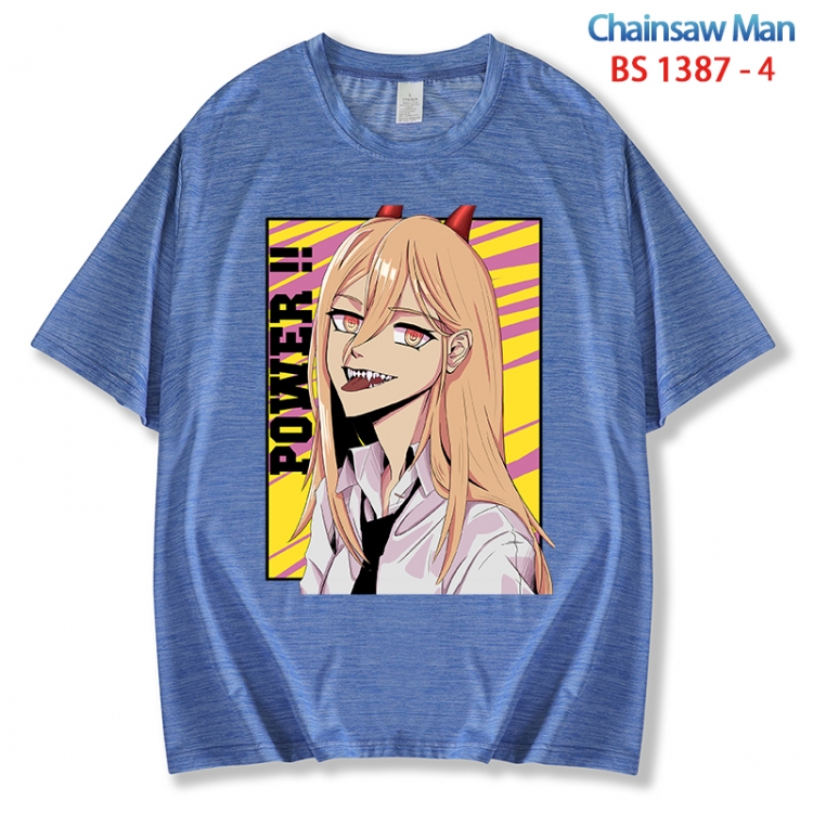 Chainsaw man  ice silk cotton loose and comfortable T-shirt from XS to 5XL  BS 1387 4