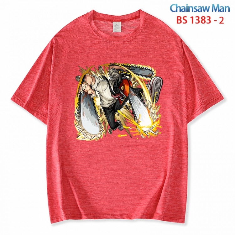 Chainsaw man  ice silk cotton loose and comfortable T-shirt from XS to 5XL BS 1383 2