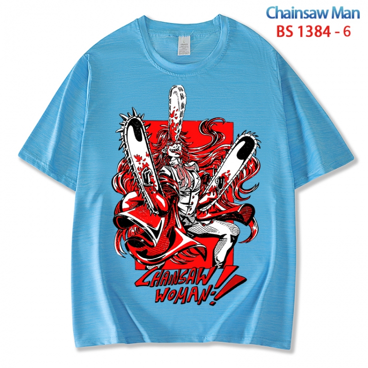 Chainsaw man  ice silk cotton loose and comfortable T-shirt from XS to 5XL BS 1384 6