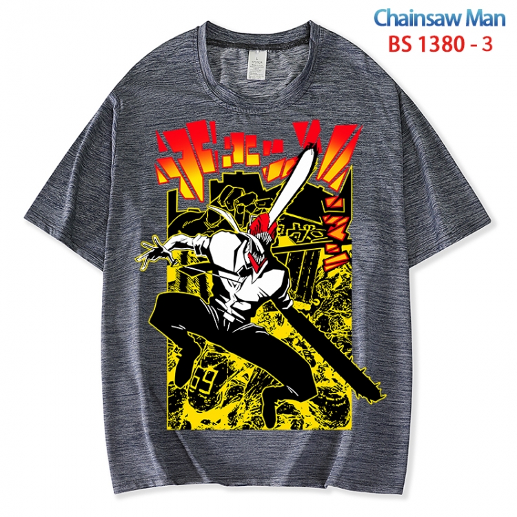 Chainsaw man  ice silk cotton loose and comfortable T-shirt from XS to 5XL  BS 1380 3