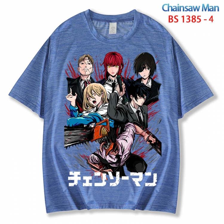 Chainsaw man  ice silk cotton loose and comfortable T-shirt from XS to 5XL  BS 1385 4