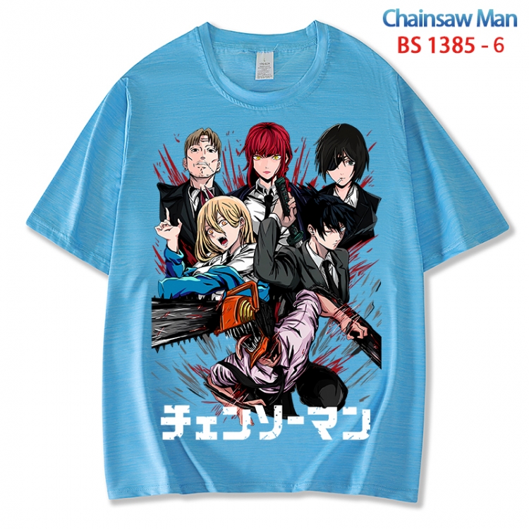 Chainsaw man  ice silk cotton loose and comfortable T-shirt from XS to 5XL BS 1385 6