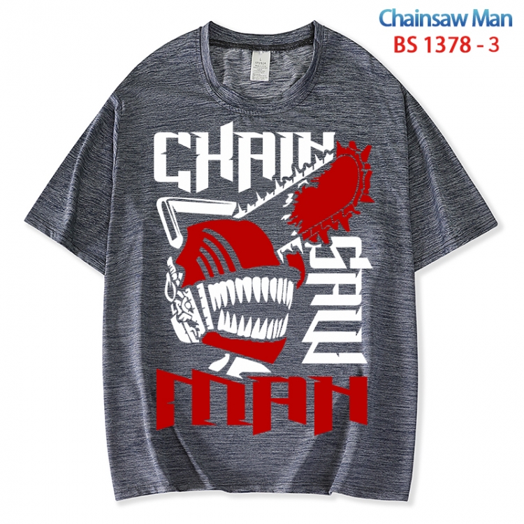 Chainsaw man  ice silk cotton loose and comfortable T-shirt from XS to 5XL BS 1378 3