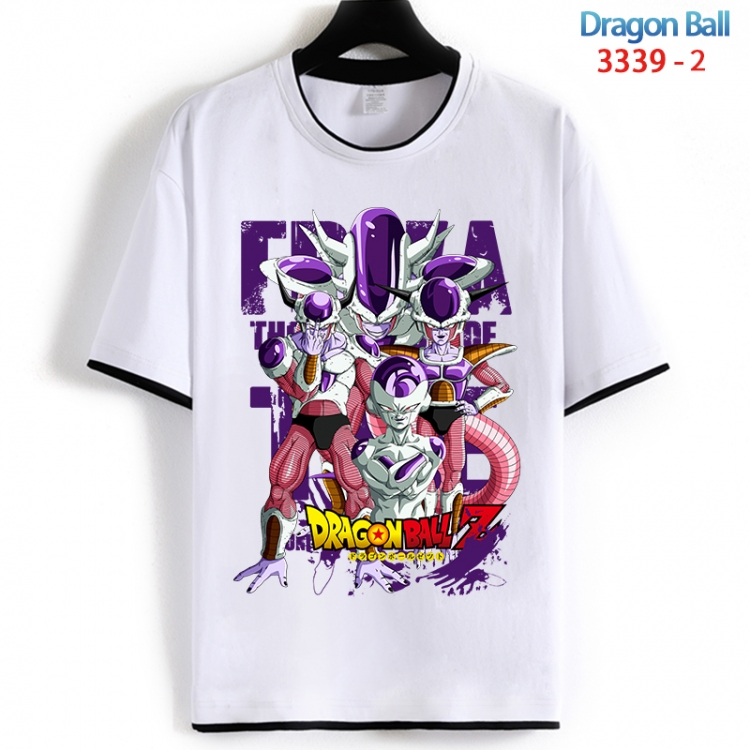 DRAGON BALL Cotton crew neck black and white trim short-sleeved T-shirt from S to 4XL HM-3339-2