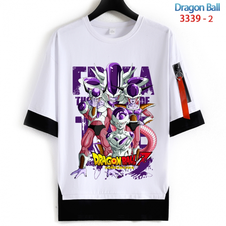 DRAGON BALL Cotton Crew Neck Fake Two-Piece Short Sleeve T-Shirt from S to 4XL HM-3339-2