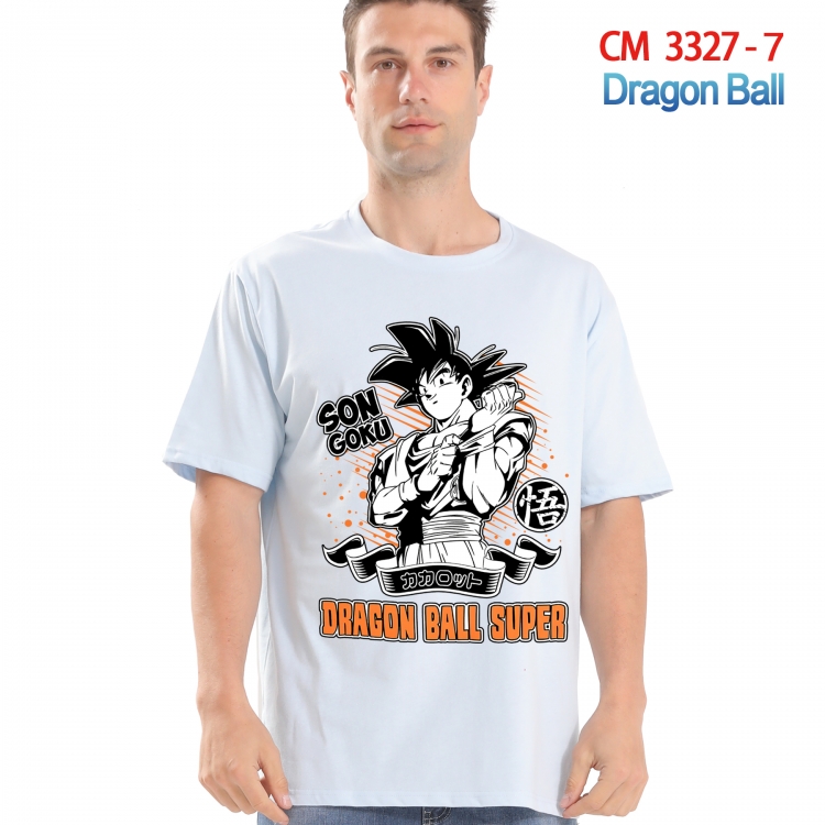 DRAGON BALL Printed short-sleeved cotton T-shirt from S to 4XL  3327-7