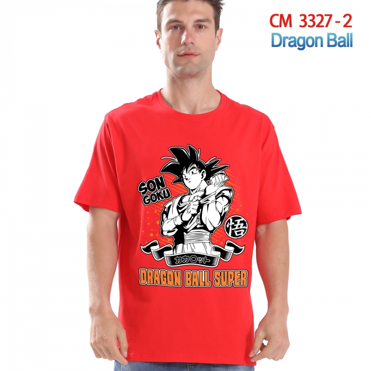 DRAGON BALL Printed short-sleeved cotton T-shirt from S to 4XL 3327-2