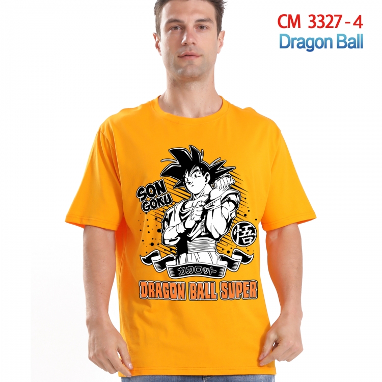 DRAGON BALL Printed short-sleeved cotton T-shirt from S to 4XL 3327-4