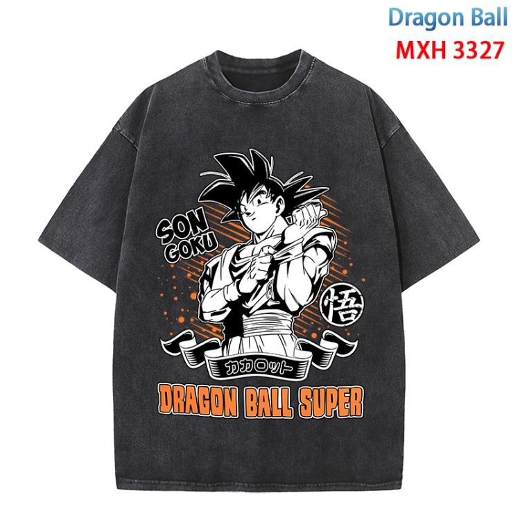 DRAGON BALL Anime peripheral pure cotton washed and worn T-shirt from S to 4XL  MXH-3327