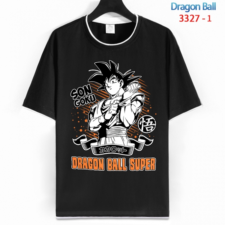 DRAGON BALL Cotton crew neck black and white trim short-sleeved T-shirt from S to 4XL HM-3327-1